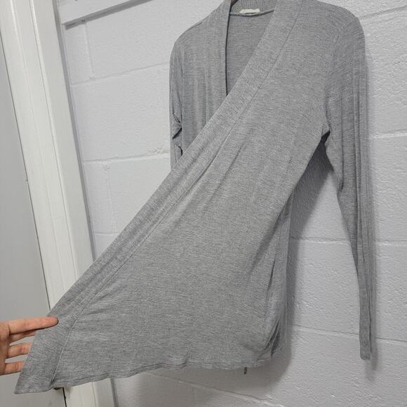 Prospect Waterfall Cardigan Small Lightweight Heather Grey Open Front 752 - Picture 7 of 8